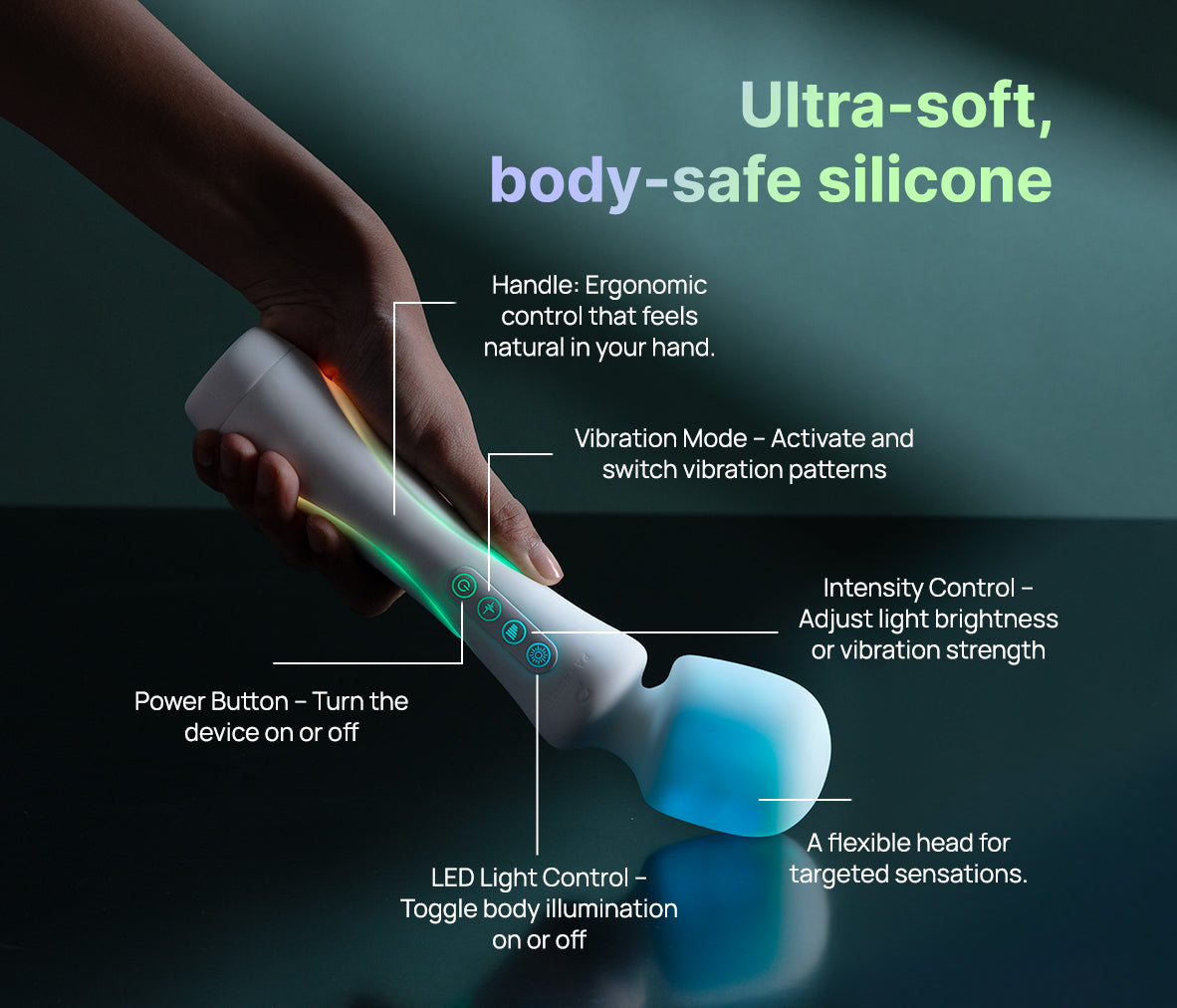 The Wand by Paradise | RGB Illuminated Massager Paradise Pleasure Products The Wand by Paradise | RGB Illuminated Massager Paradise Pleasure Products